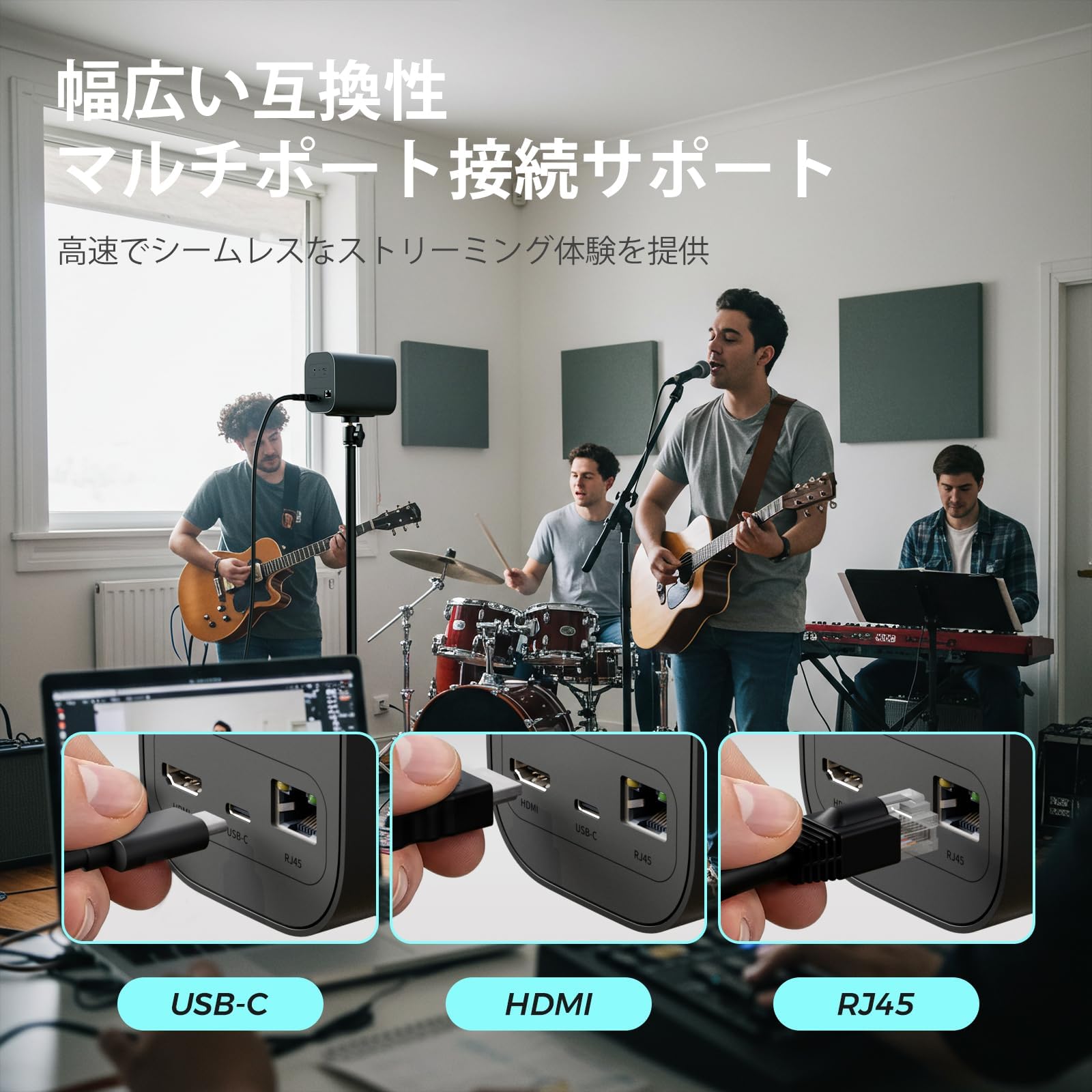 Amazon.co.jp: NearStream VM20 ストリーミングカメラ 4K 60fps ウェブ